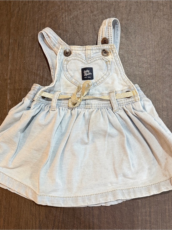 OshKosh B'gosh Other - baby B'Gosh Light Blue Denim Skort with Silver Accent Belt Sz 3M
